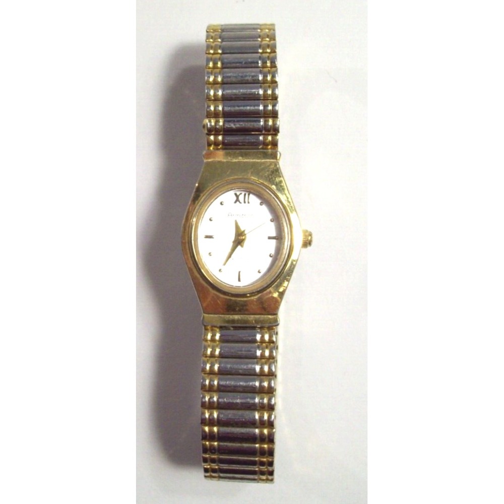 Women's Armitron Two Tone Stretch Band Wristwatch, Works, 25/5394-5